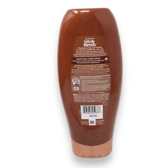 Garnier Whole Blends Smoothing Conditioner 22 fl.Oz Coconut Oil & Cocoa Butter - Picture 2 of 2